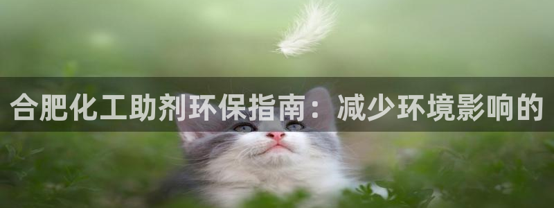 亿万手游平台官网入口：合肥化工助剂环保指南：减少环境影响的
