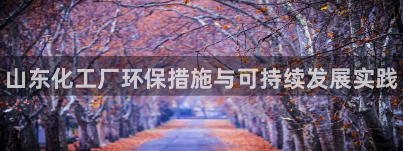 官方网站下载亿万人生：山东化工厂环保措施与可持续发展实践