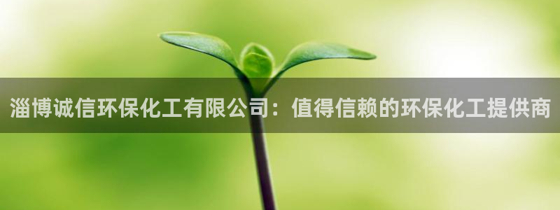 亿万笞人：淄博诚信环保化工有限公司：值得信赖的环保化工提供商