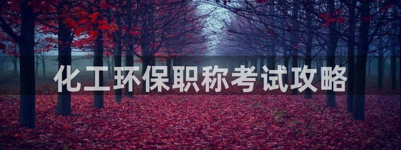 mr003亿万先生：化工环保职称考试攻略