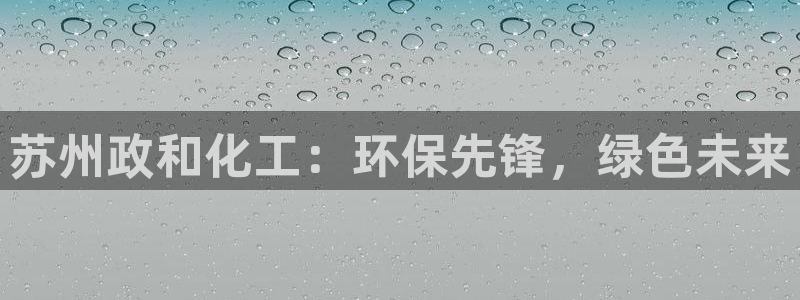 亿万先生官方网站下载手机版：苏州政和化工：环保先锋，绿色未来
