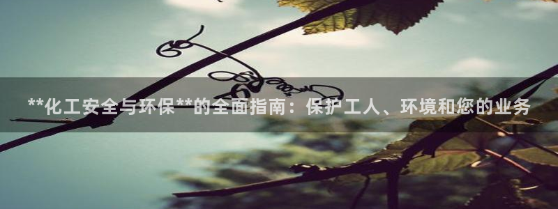 亿万先生 菲律宾：**化工安全与环保**的全面指南：保护工人、环境和您的业务