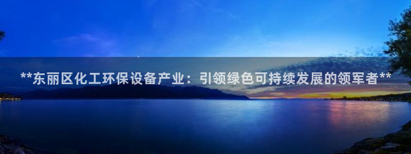 亿万手游平台官网入口：**东丽区化工环保设备产业：引领绿色可持续发展的领军者**