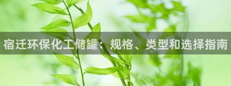 官方网站下载亿万人生：宿迁环保化工储罐：规格、类型和选择指南