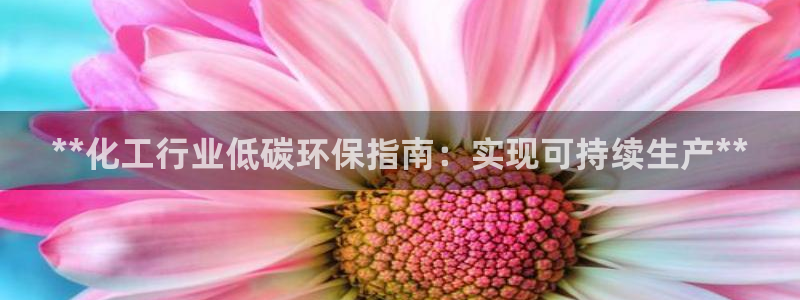亿万先生mr07：**化工行业低碳环保指南：实现可持续生产**