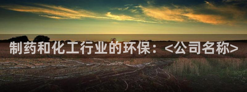 亿万先生换网址了吗知乎：制药和化工行业的环保：<公司名称>