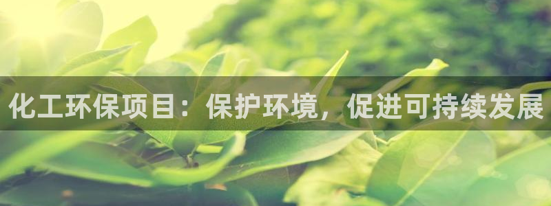 亿万先生现在的网址谁知道：化工环保项目：保护环境，促进可持续发展