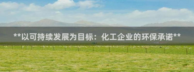 亿万先生是男是女：**以可持续发展为目标：化工企业的环保承诺**