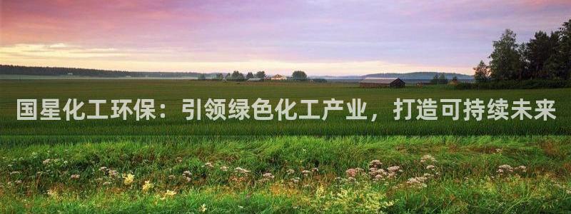 亿万先生mr07官网：国星化工环保：引领绿色化工产业，打造可持续未来