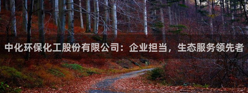 亿万剧集：中化环保化工股份有限公司：企业担当，生态服务领先者