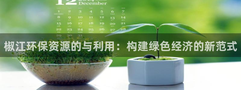 亿万同人字幕组的个人主页：椒江环保资源的与利用：构建绿色经济的新范式