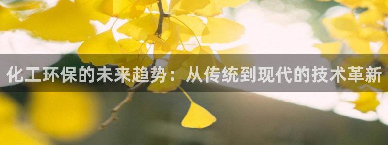 亿万先生网红：化工环保的未来趋势：从传统到现代的技术革新