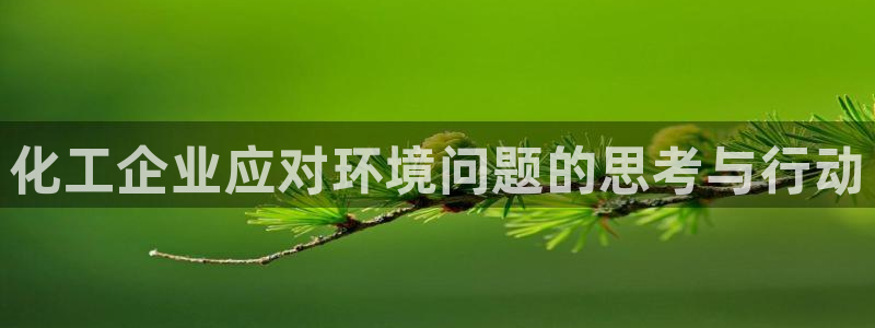 亿万网友在线解答：化工企业应对环境问题的思考与行动
