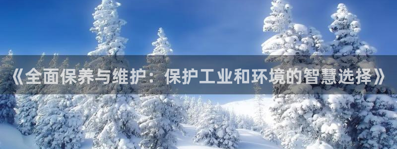 亿万国际游戏官网手机版：《全面保养与维护：保护工业和环境的智慧选择》