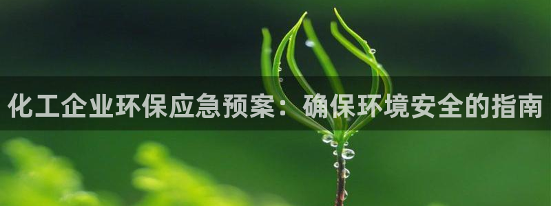 亿万官网手机登录：化工企业环保应急预案：确保环境安全的指南